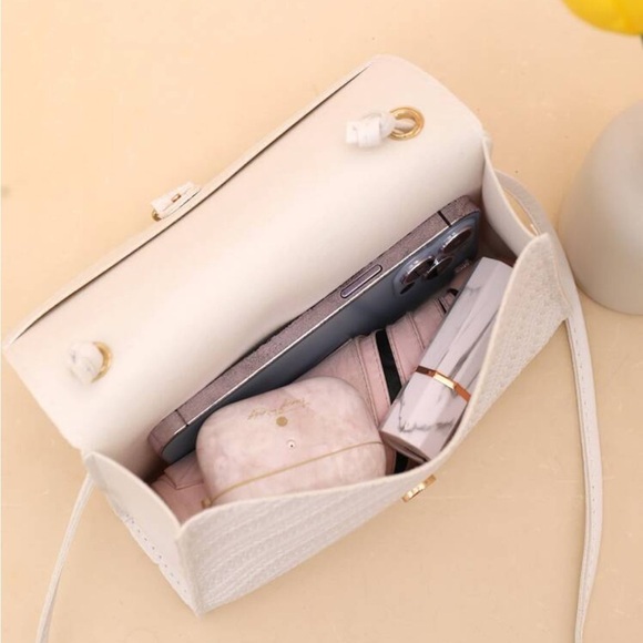 ⚠️Clearance Solid Mini White Crossbody Bag - Picture 6 of 6